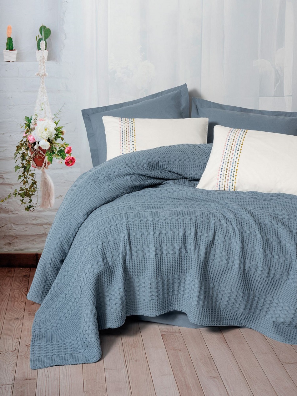 Lenjerie de pat Double Pique - Aura - stylish-mag.com