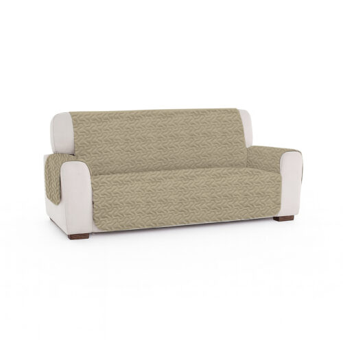Cuvertură matlasată canapea 3 locuri două fețe – PALE CREAM