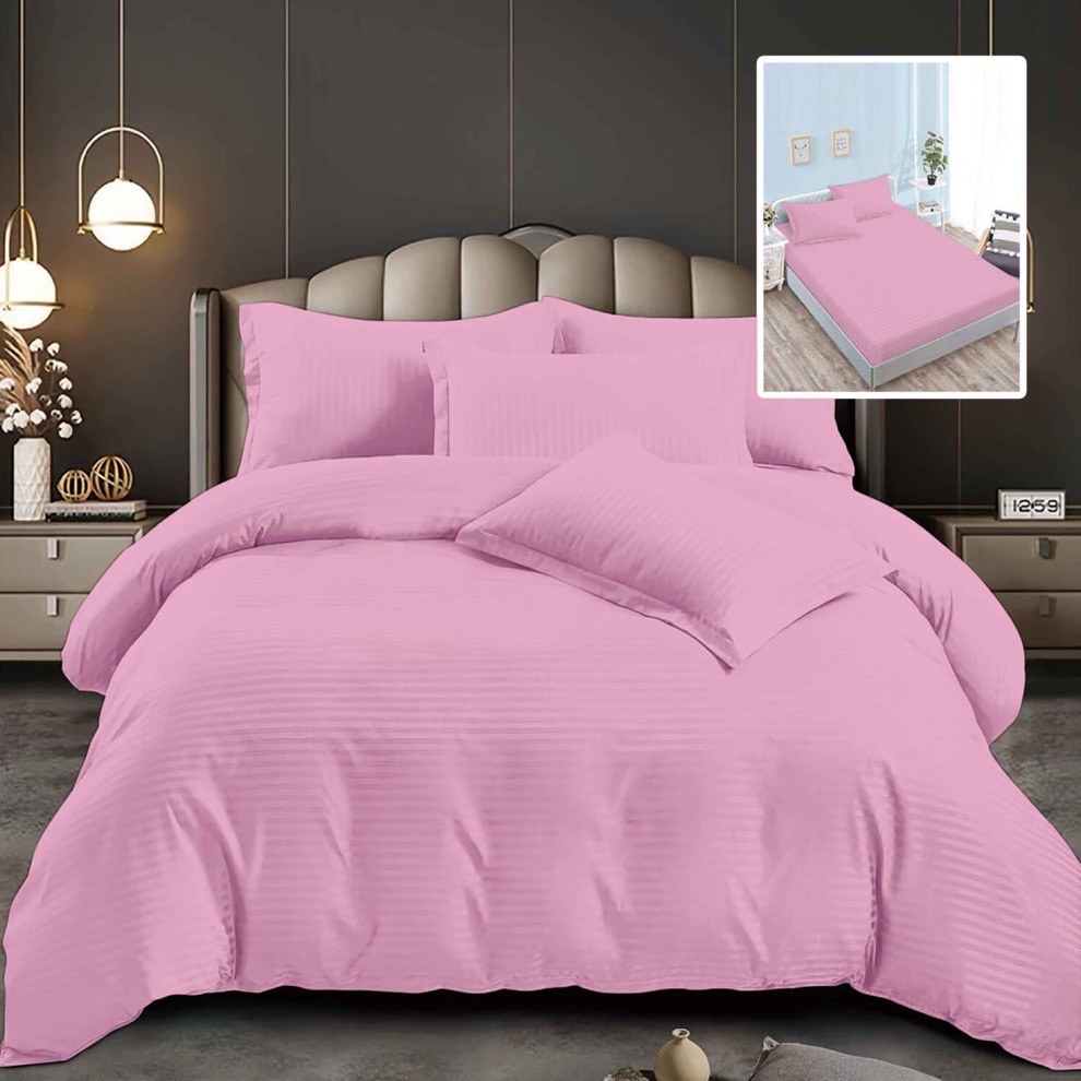 LENJERII DE PAT DAMASC-POLICOTON 6 PIESE CU HUSA (6DPH46)