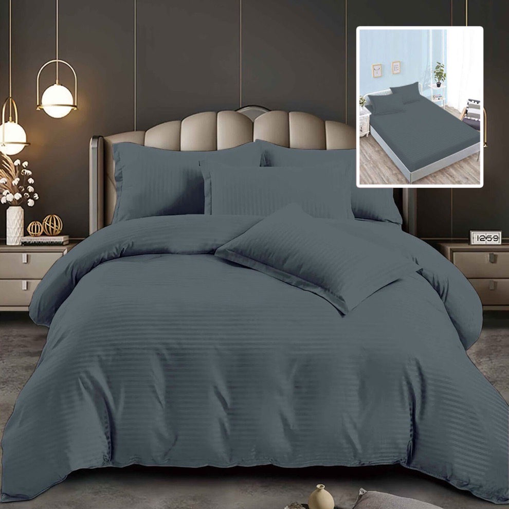 LENJERII DE PAT DAMASC-POLICOTON 6 PIESE CU HUSA (6DPH47)