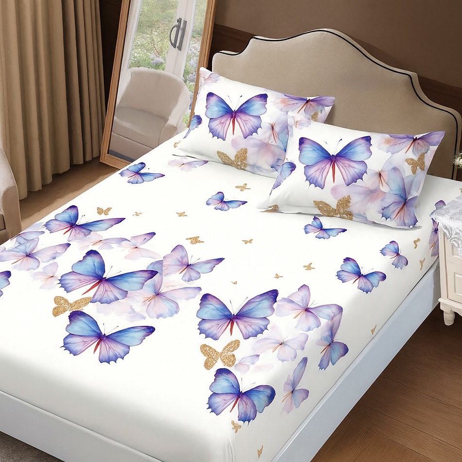 Husă de pat Finet + 2 fețe pernă (HF2FP107)