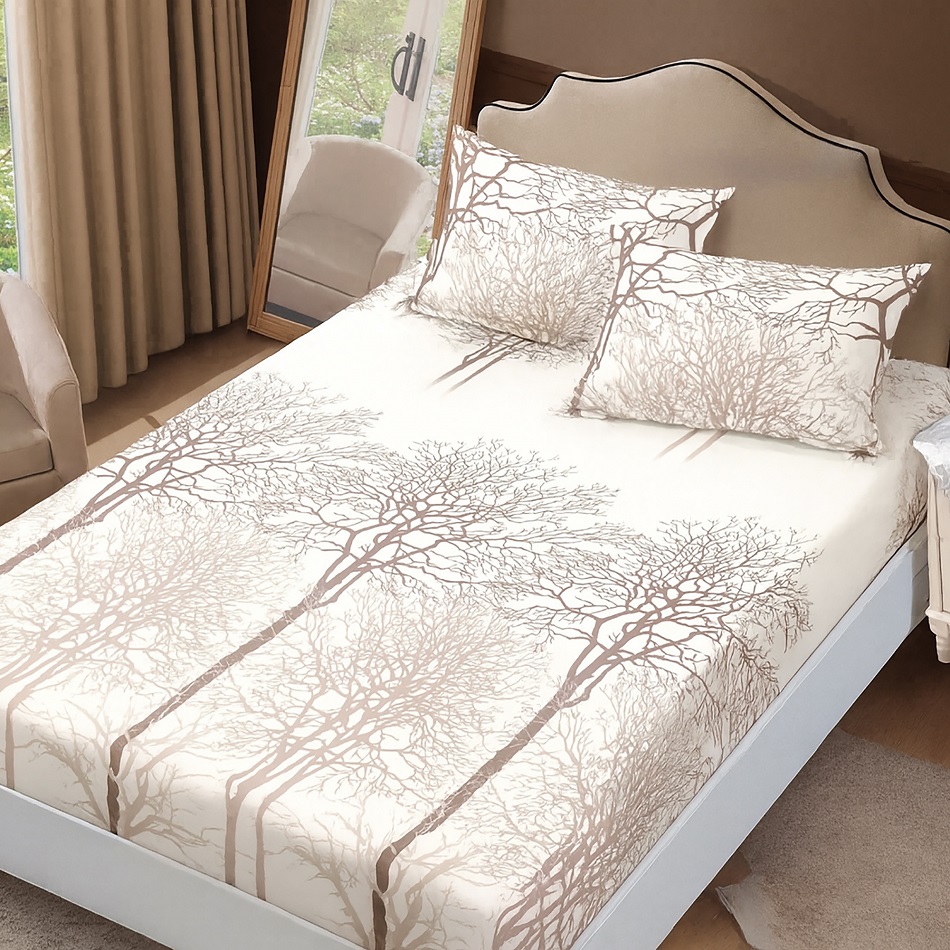 Husă de pat Finet + 2 fețe pernă (HF2FP90)