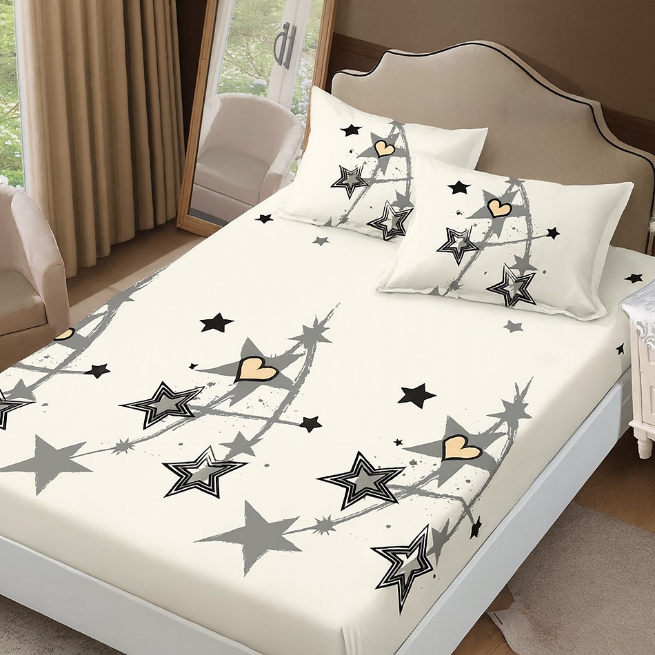 Husă de pat Finet + 2 fețe pernă (HF2FP96)