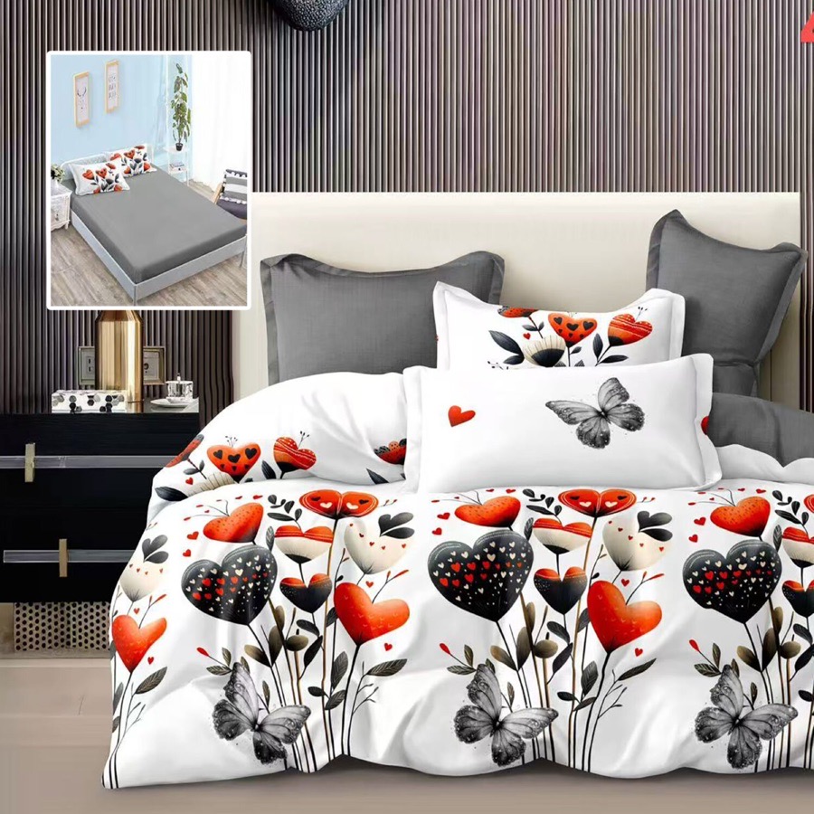 LENJERIE FINET 6 PIESE CU HUSĂ – 160×200 ȘI 180×200 (BROOKLYN-H)