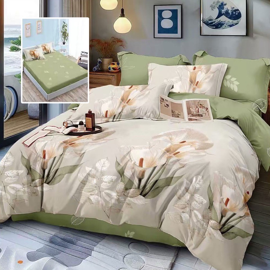 LENJERIE FINET 6 PIESE CU HUSĂ – 160×200 ȘI 180×200 (JORDYN-H)