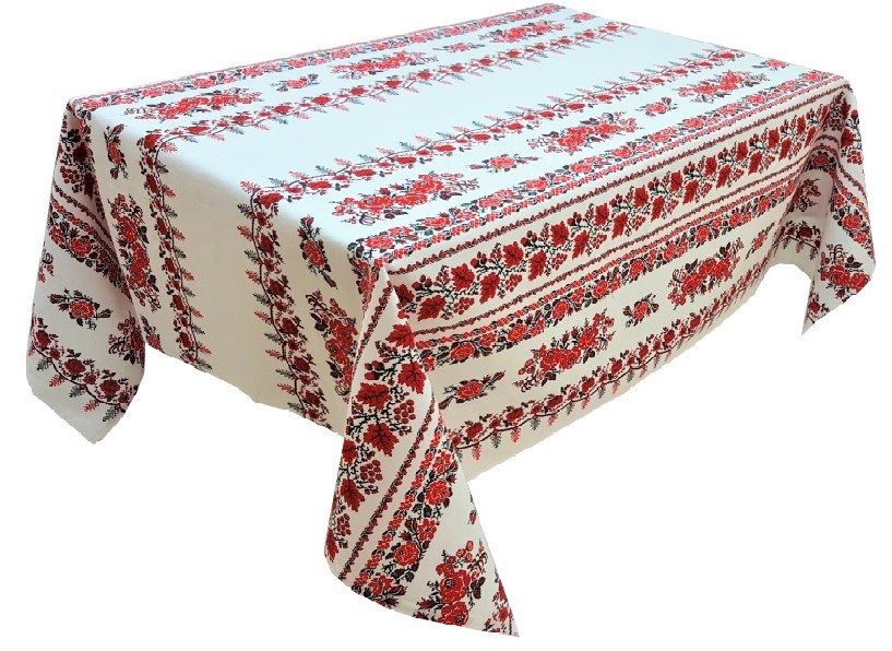 FATA DE MASA-TRANDAFIR ROSU 140×180 cm