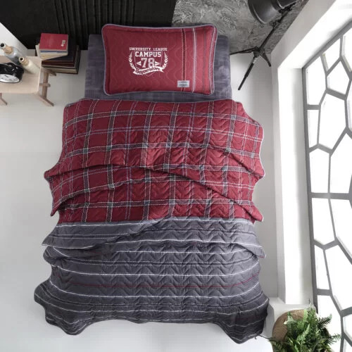 Cuvertură de pat Clasy-matlasată o persoană (CAMPUS V1)