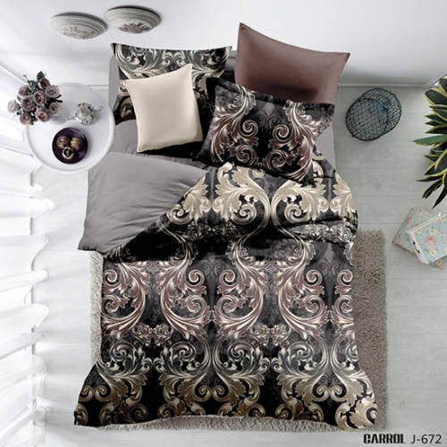 Lenjerie de pat poplin – două persoane (QY-436)cutie cadou