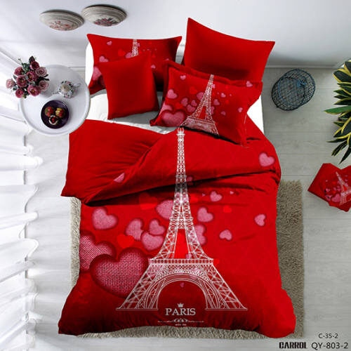 Lenjerie de pat poplin – două persoane (QY-803-2)cutie cadou