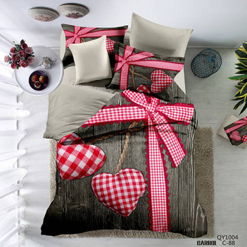 Lenjerie de pat poplin – două persoane (QY-1004)cutie cadou