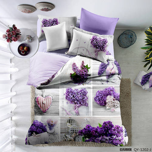 Lenjerie de pat poplin – două persoane (QY-1202)cutie cadou