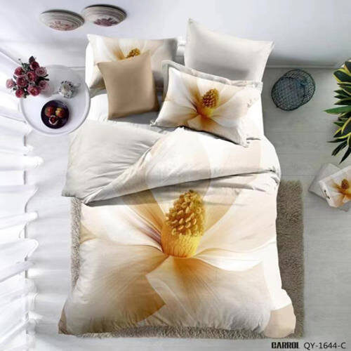 Lenjerie de pat poplin – două persoane (A-QY-1644-C)cutie cadou