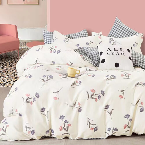 LENJERIE DE PAT PERCALLE IMPRIMAT (PRC162)King Size 6 piese