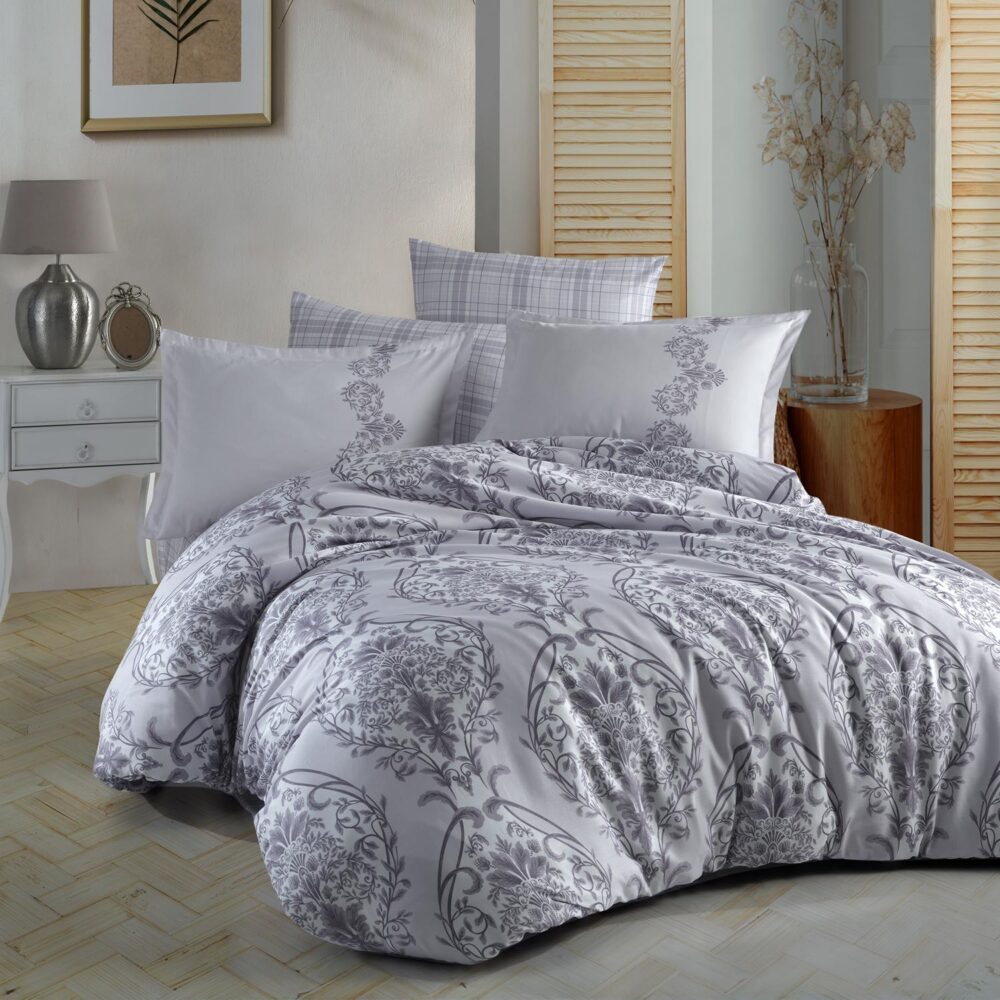 Lenjerie de pat satin Clasy king size (OLINDA)cutie cadou