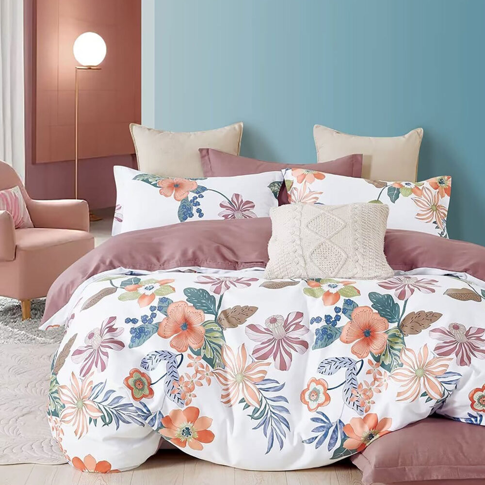 LENJERIE DE PAT PERCALLE IMPRIMAT (PRC70)King Size 6 piese