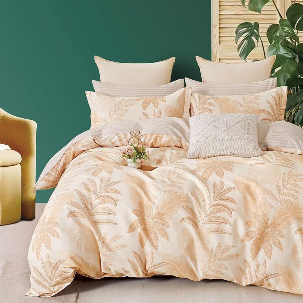 LENJERIE DE PAT PERCALLE IMPRIMAT (PRC96)King Size 6 piese