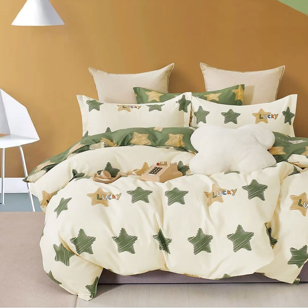 LENJERIE DE PAT PERCALLE IMPRIMAT (PRC73)King Size 6 piese