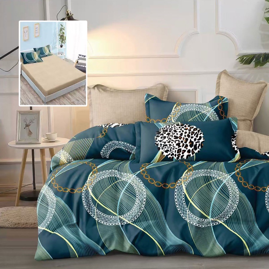 LENJERIE FINET 6 PIESE CU HUSĂ – 160×200 ȘI 180×200 (REAGAN-H)