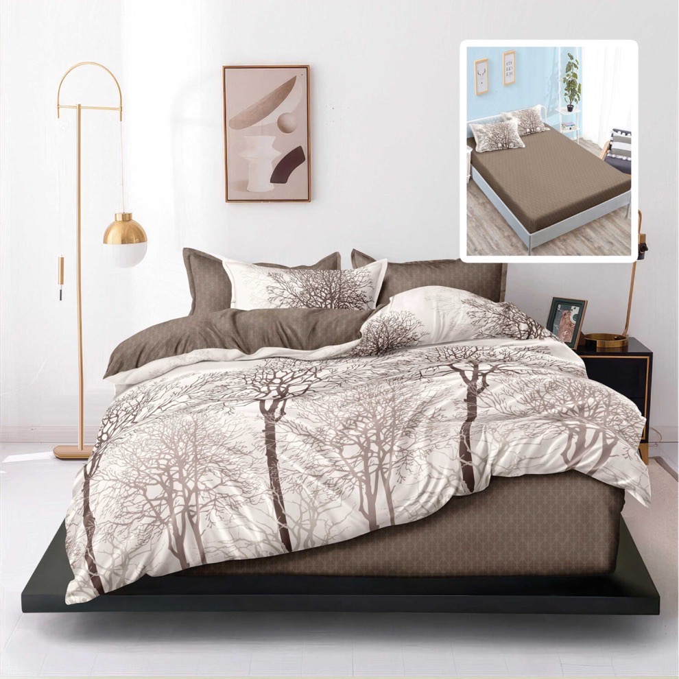 LENJERIE FINET 6 PIESE CU HUSĂ – 160×200 ȘI 180×200 (VARA V1)